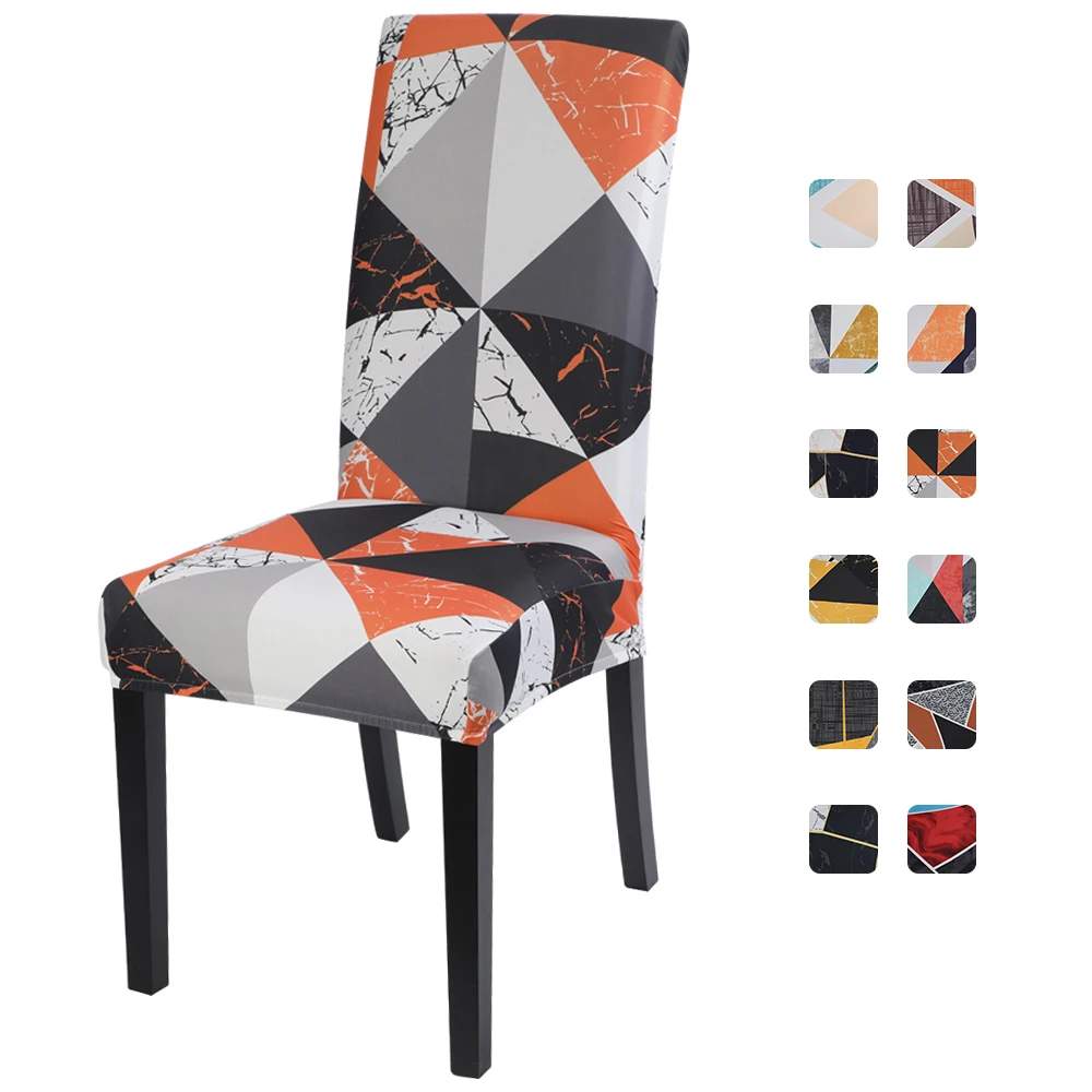 1 шт. геометрический принт для столовой эластичный стрейчевый чехол кресла