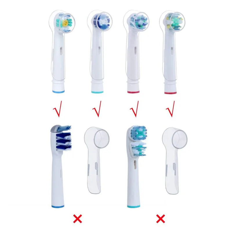 4 шт Замена головка щетки Защитная крышка для Oral B электрические зубные щётки