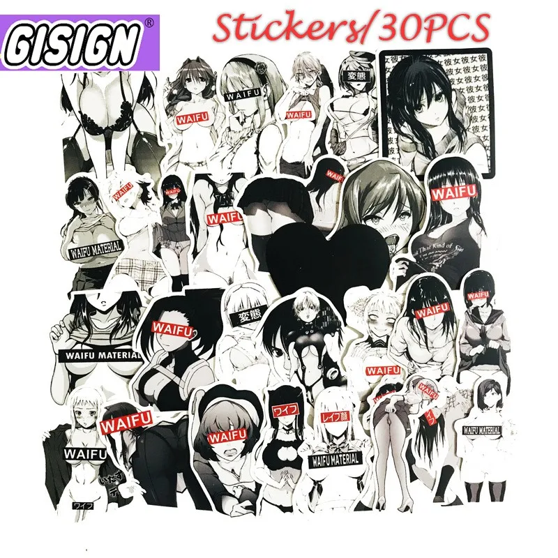 

30/50/71pcs Skateboard Sexy Stickers Girl Waifu Pinup Anime Stickers Bicycle Guitar Luggage Laptop Graffiti Motorcycle Sticker