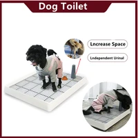 portable pet toilet indoor training dog potty pad plastic tray with column easy to clean small dogs cats litter box pet supplies