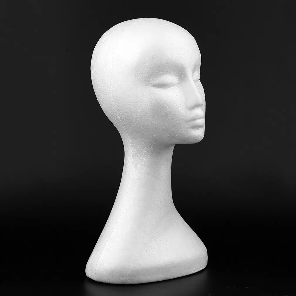 2018 NEW Long Type Women Female Mannequin Head Model Without Ears Bubble Wig Hat Glasses Jewelry Display Useful Decor Hanging | Дом и сад