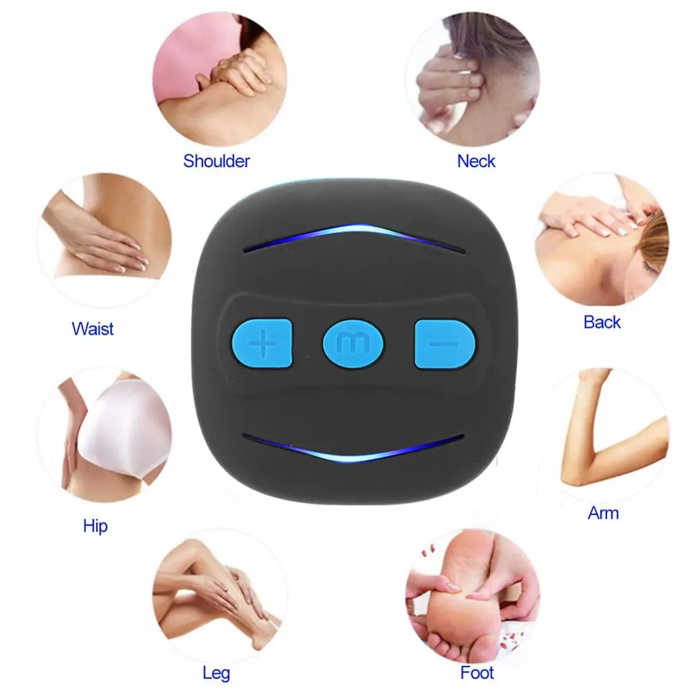 Электрический мини массажер для шеи и спины низкочастотная импульсная терапия