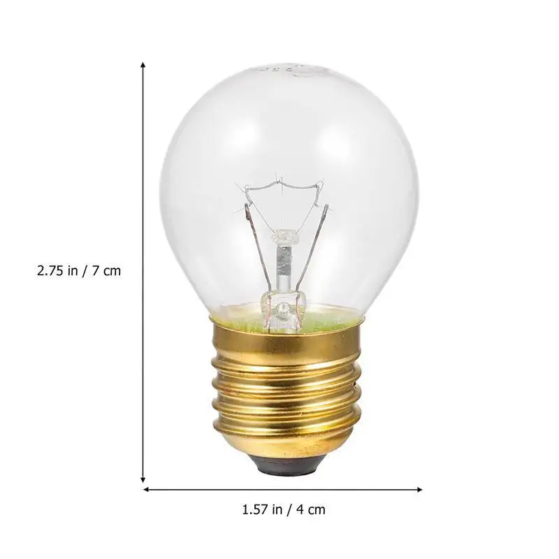 

4PCS E27 Base Oven Bulb High Temperature Resistant Tungsten 40W Light Bulb