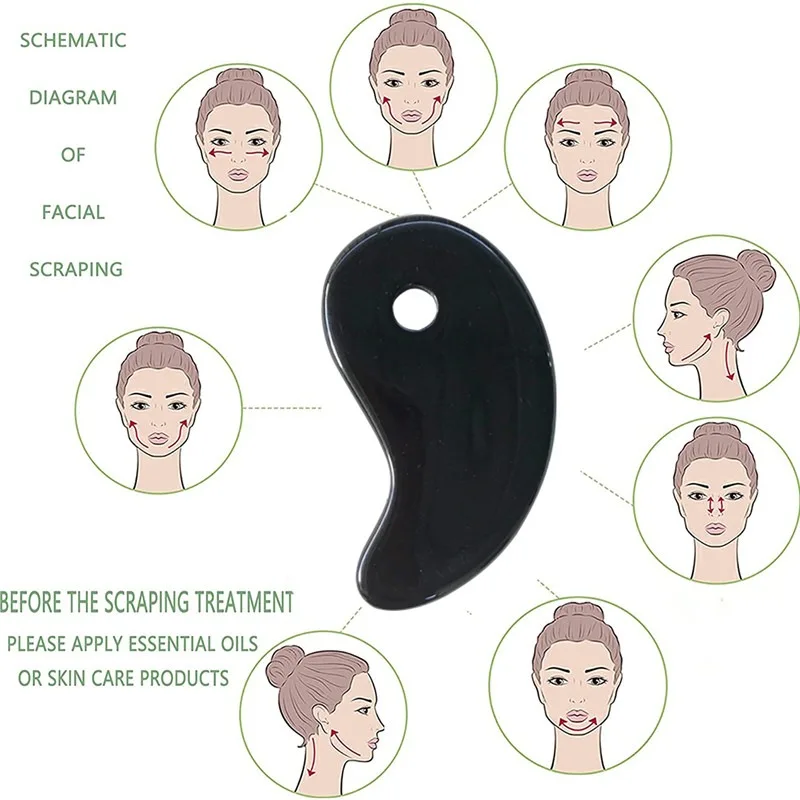 

Beeswax Guasha Jade Face Scraper Massager Acupuncture Gua Sha Board Face Acupoint Eye Neck Care SPA Skin Lifting Massaging Tool