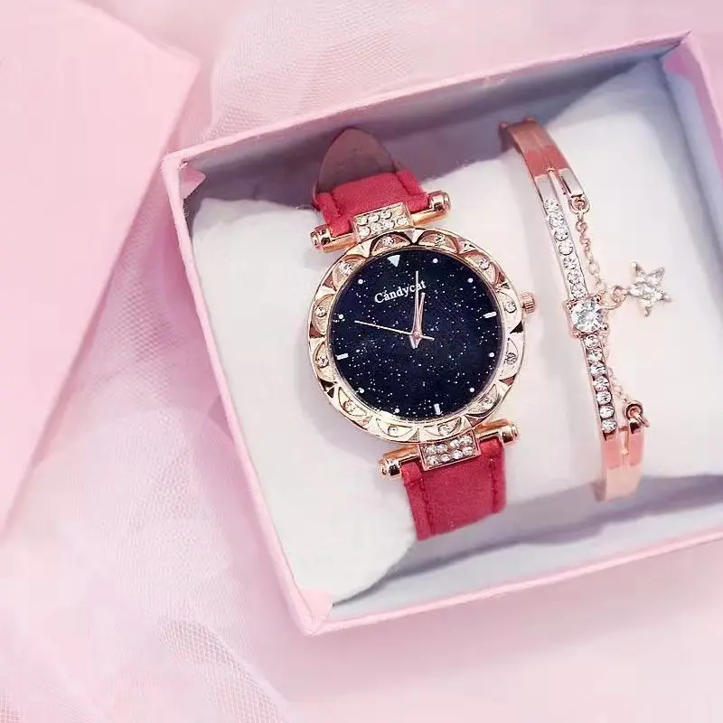 

New Student Korean Style Minimalist Preppy Style Watch Female Ins Harajuku Style Fashionable Casual Elegant Quartz Watch