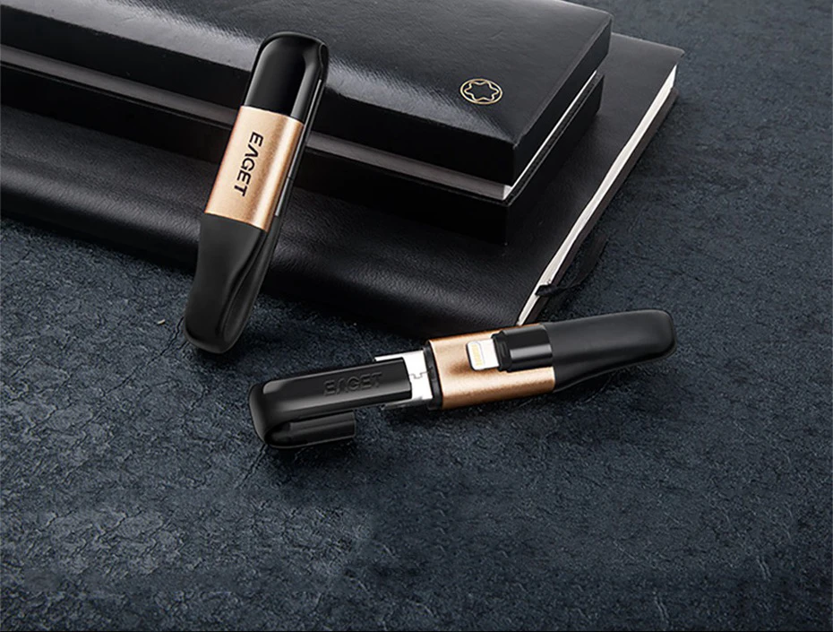 EAGET I90 2 в 1 OTG USB флэш-накопитель 64 Гб Lightning USB 3,0 палка MFI Сертифицированный флеш-накопитель 128 ГБ флэш-накопитель для iPhone