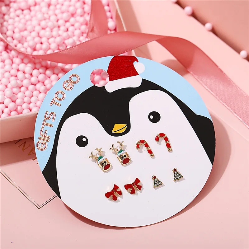 В том случае если мне 4 пар/компл. зимние рождественские серьги для Для женщин