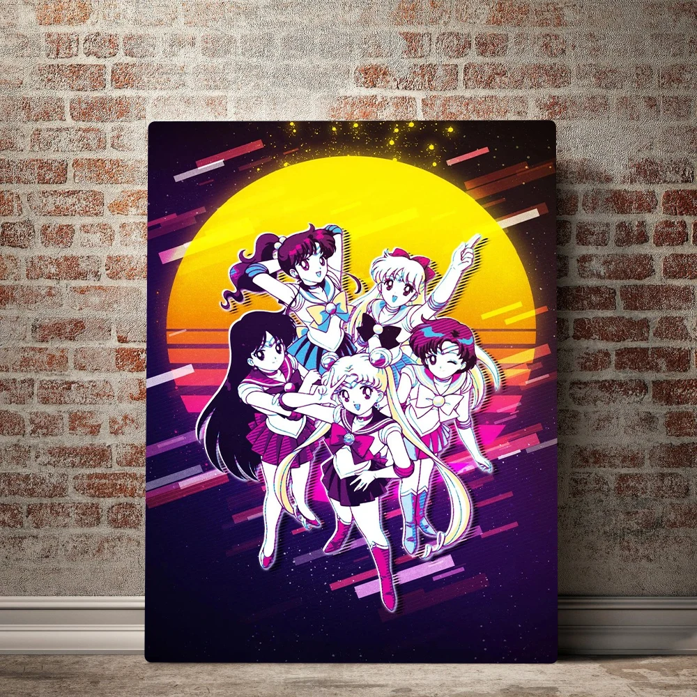 

Canvas Poster HD Printed Anime Role Sailor Moon Pictures Modular Wall Art Modern Living Room Home Decoration Painting Framed