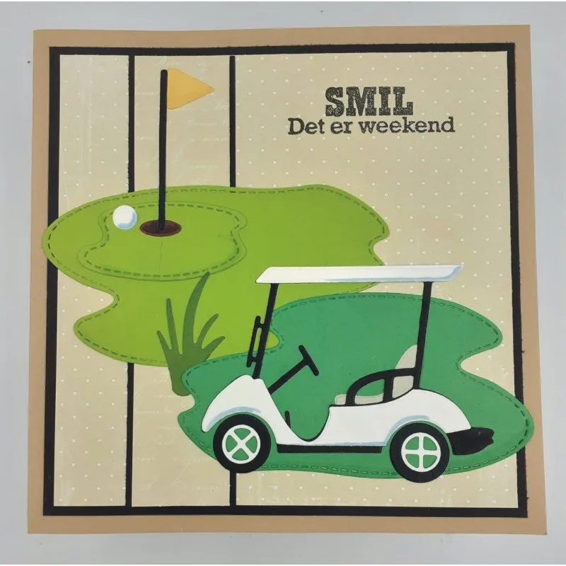 Металлические режущие штампы для гольф карт скрапбукинг бумага ручной работы