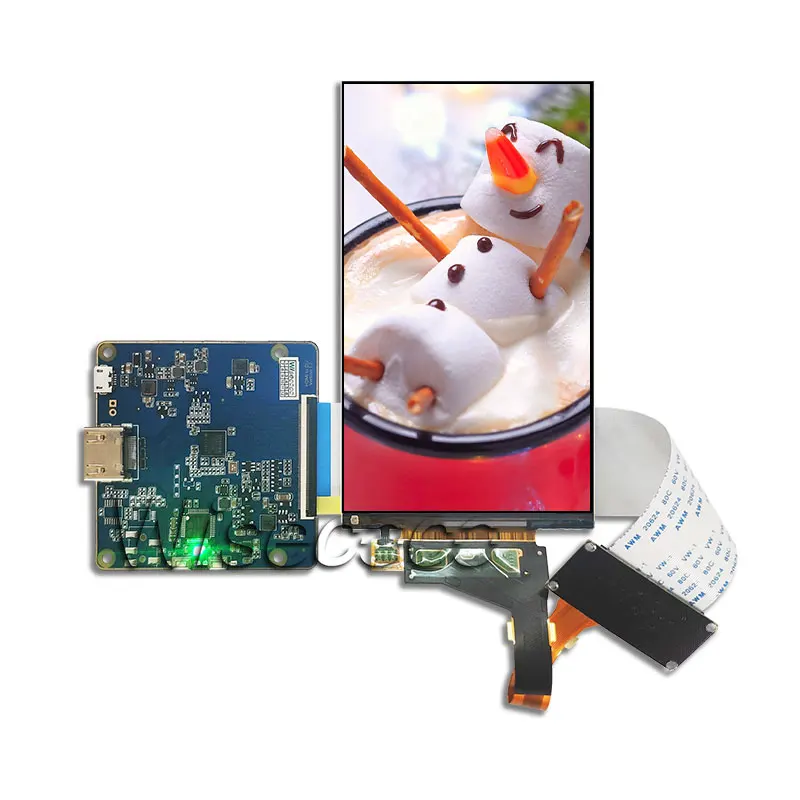 3d SLA принтер NanoDLP Thingiverse TOS ЖК-дисплей LS055R1SX04 HDMI к MIPI плата контроллера 5,5 дюймов 2K ЖК-экран 1440x2560 - Цвет: lcd with board