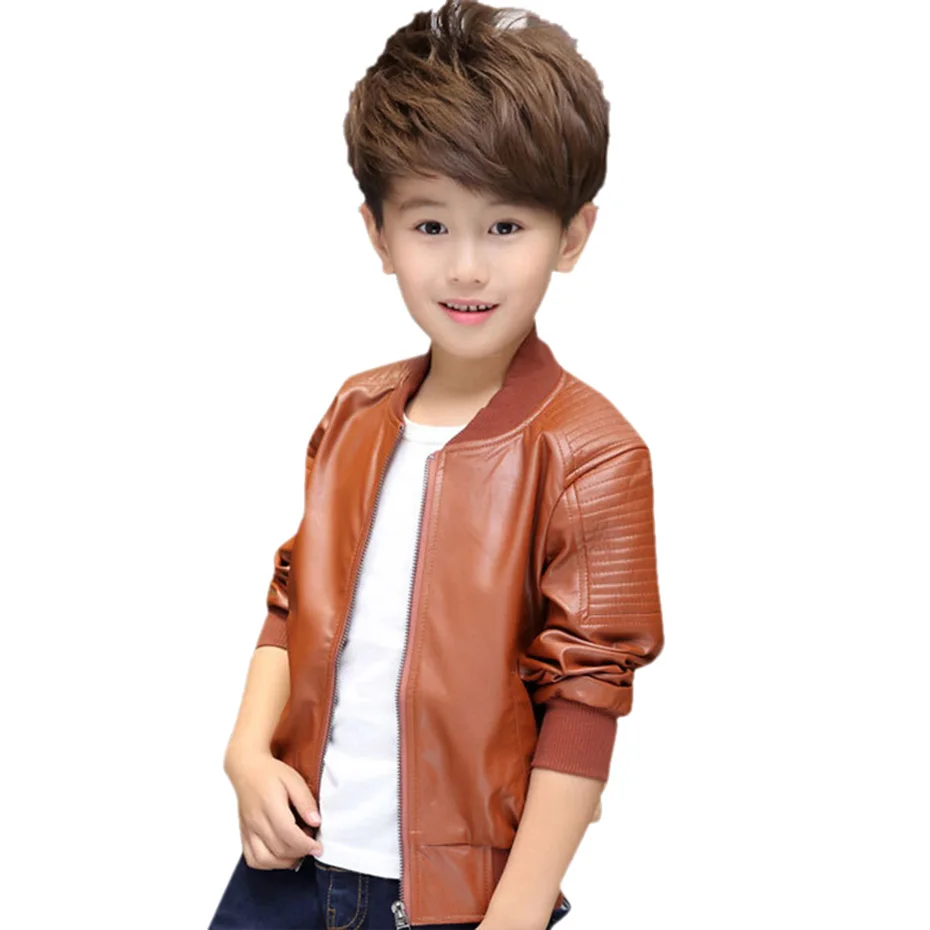 Весеннее пальто однотонные детские куртки с длинными рукавами для мальчиков