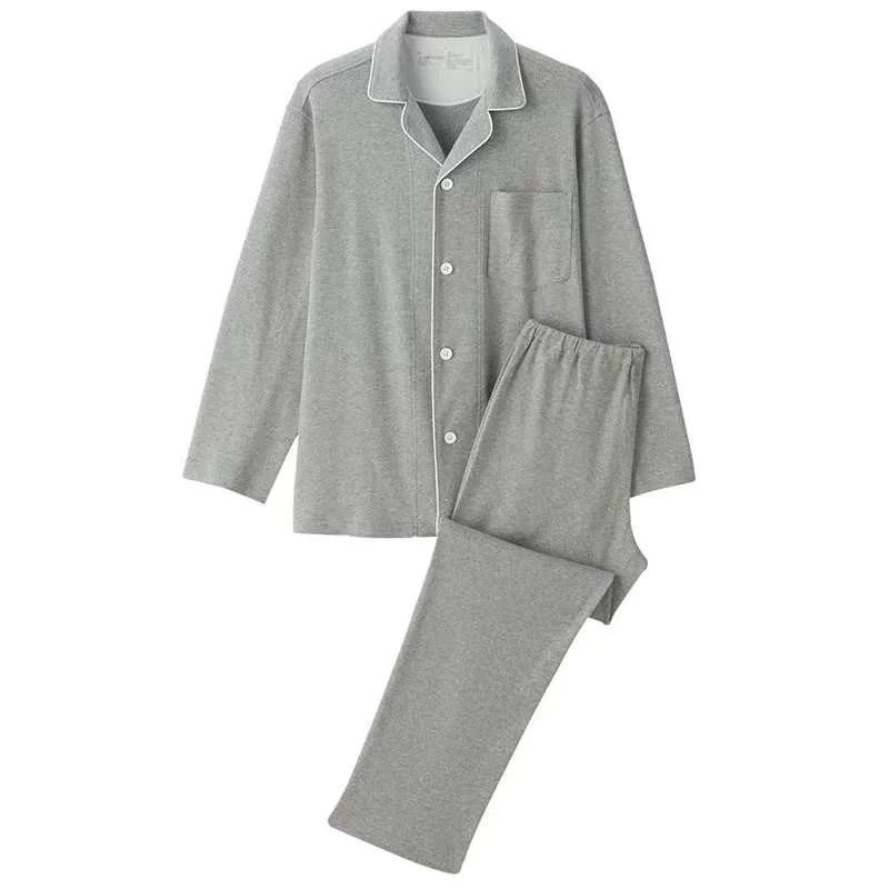 LY19 новые осенние и зимние мужские пижамы пижамные штаны набор хлопок удобная