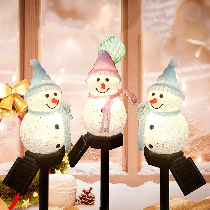 

Outdoor Solar Light Snowman Christmas Decoration Christmas Fairy Garden Decoration Outdoor Solar Lamp Garden Lights Solar Lights