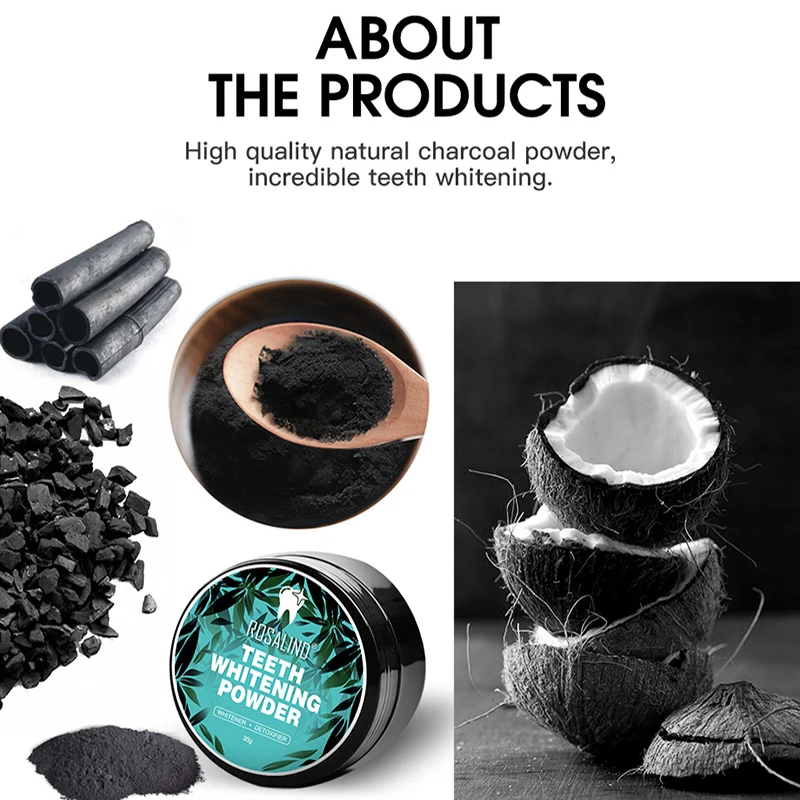 ROSALIND Отбеливание Зубов Стоматологический уголь порошок полости рта