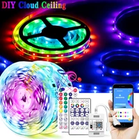 led strip 20m 30m ws2812b dream light rgbic wifi diode tape programmable smd 5050 rgb dc12v 24v tcloud ceiling lights party gift