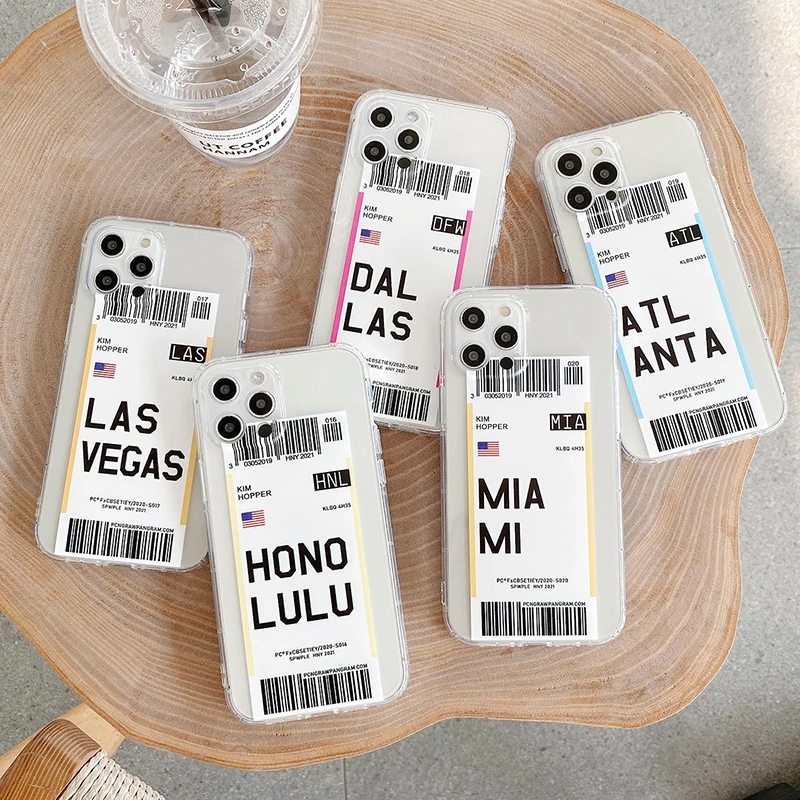 Чехол для телефона Лас Вегаса Далласа Майами Атланты Гонолулу iPhone 7 8 6 PLUS SE 12 MINI 11