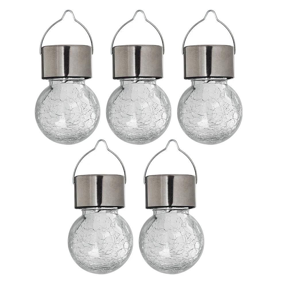 Уличный садовый светильник с шарами стеклянный светодиодный подвесной