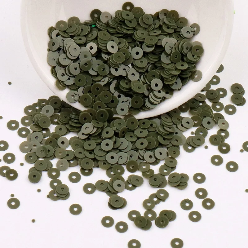 2000 шт./упак. 4 мм однотонные блестки плоские круглые ПВХ свободные тесьма с
