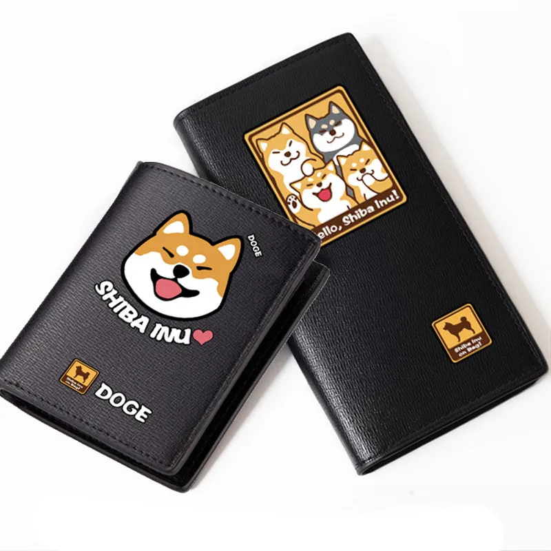 Женский Длинный кошелек shaba Inu смешной Дож с принтом Kawaii милым хаски мужские