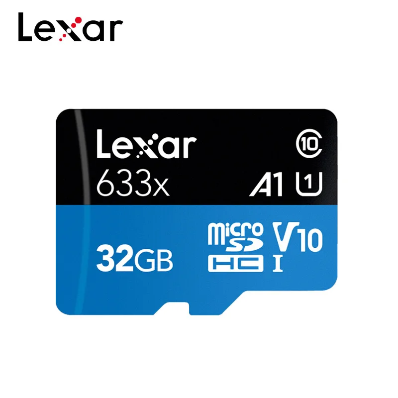 

100% Original Lexar Class 10 A1 Memory Card 256GB 128GB 64GB SDXC V30 U3 32GB SDHC V10 U1 Lexar 633x Micro SD Card Flash Microsd