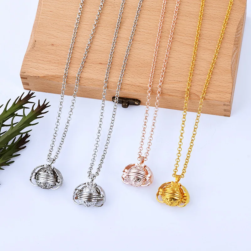 DIY флэш памяти Фото Подвеска Серебрянные украшения в античном стиле пятицветный Ангел медальон с крыльями ожерелье Модные Женские Романтические Аксессуары