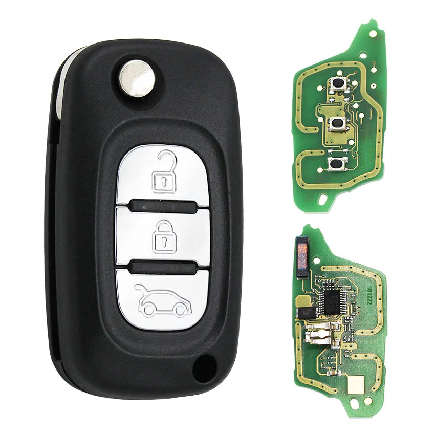 Новый складной дистанционный ключ с тремя кнопками умный Автомобильный откидной