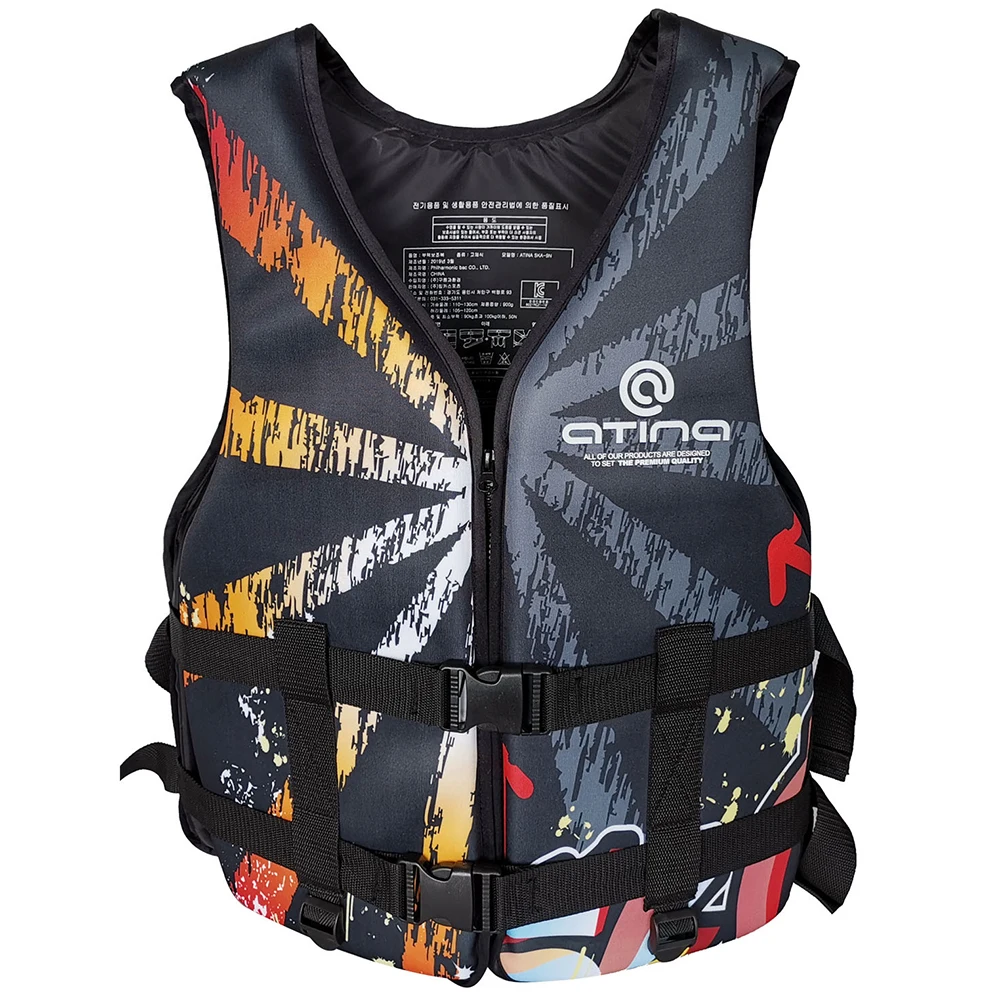 

Adult neoprene life vest high buoyancy boating rock fishing sea fishing vest belt type invisible portable life jacket