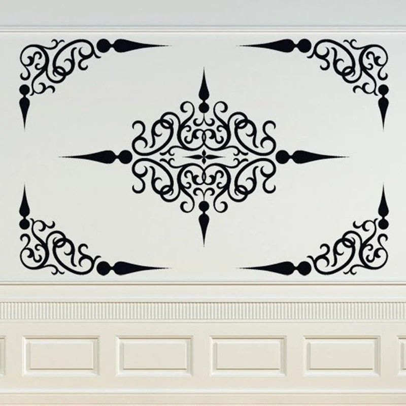 Декоративные прокрутки Панель потолок медальон вихрем наклейка кованое железо