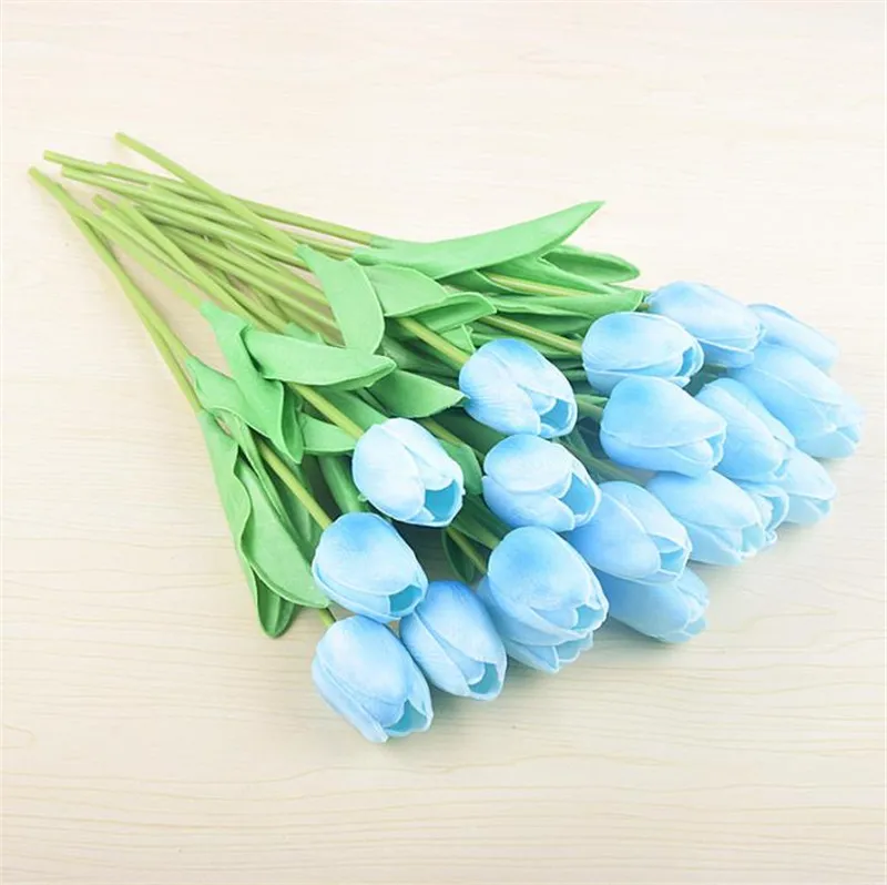 Миниатюрный цветок тюльпана из искусственной кожи на ощупь свадебный