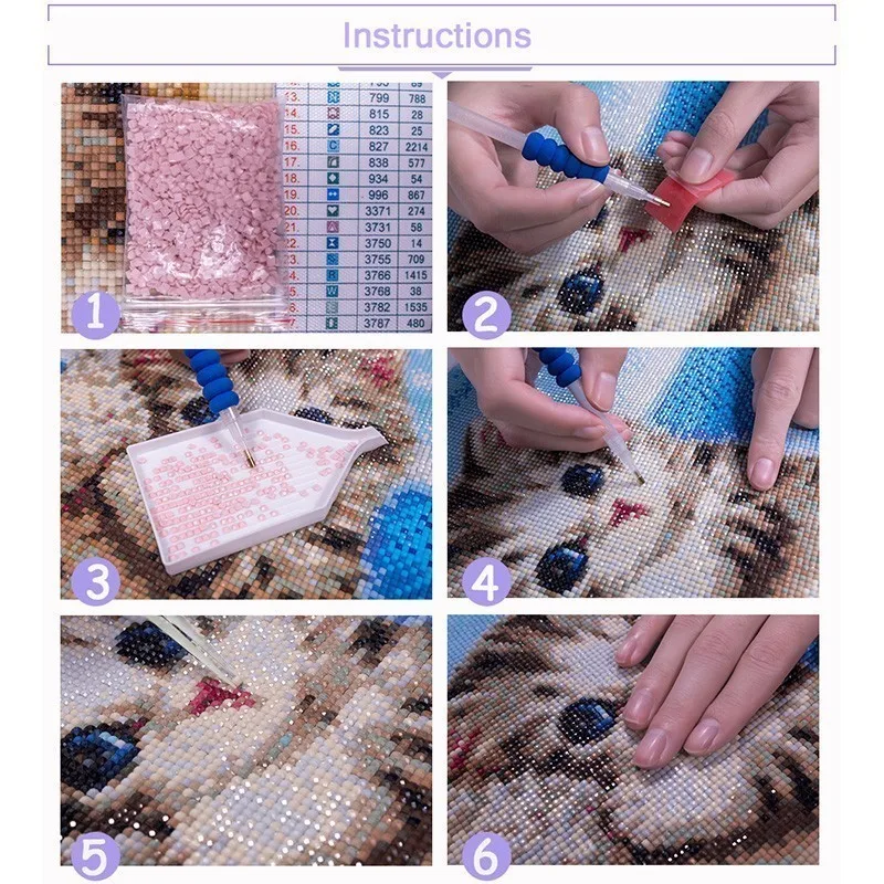 Sunstarry 5D Diy Алмазная Вышивка крестом полный квадрат/круглая вышивка маленький лев