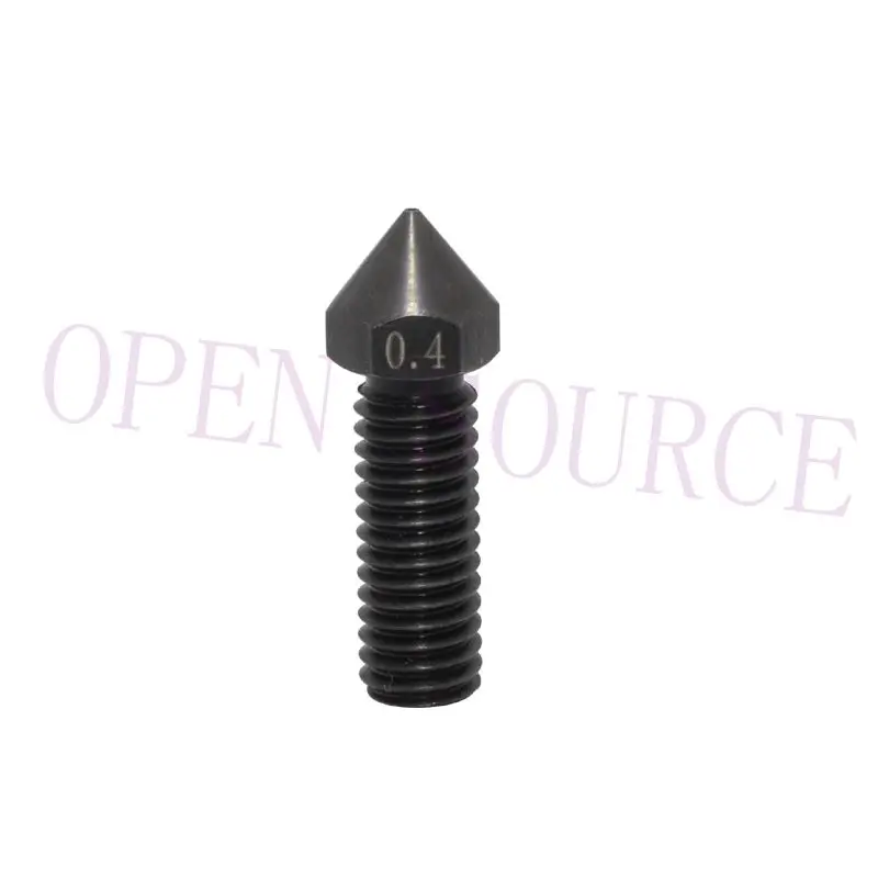 1pc M6 High Flow Hardened Steel Volcano Nozzle 0.4mm 0.6mm 0.8mm For Kobra Max 3D Printer Volcano Heat Block / Sidewinder 1pc M6 High Flow Hardened Steel Volcano Nozzle 0.4mm 0.6mm 0.8mm For Kobra Max 3D Printer Volcano Heat Block / Sidewinder