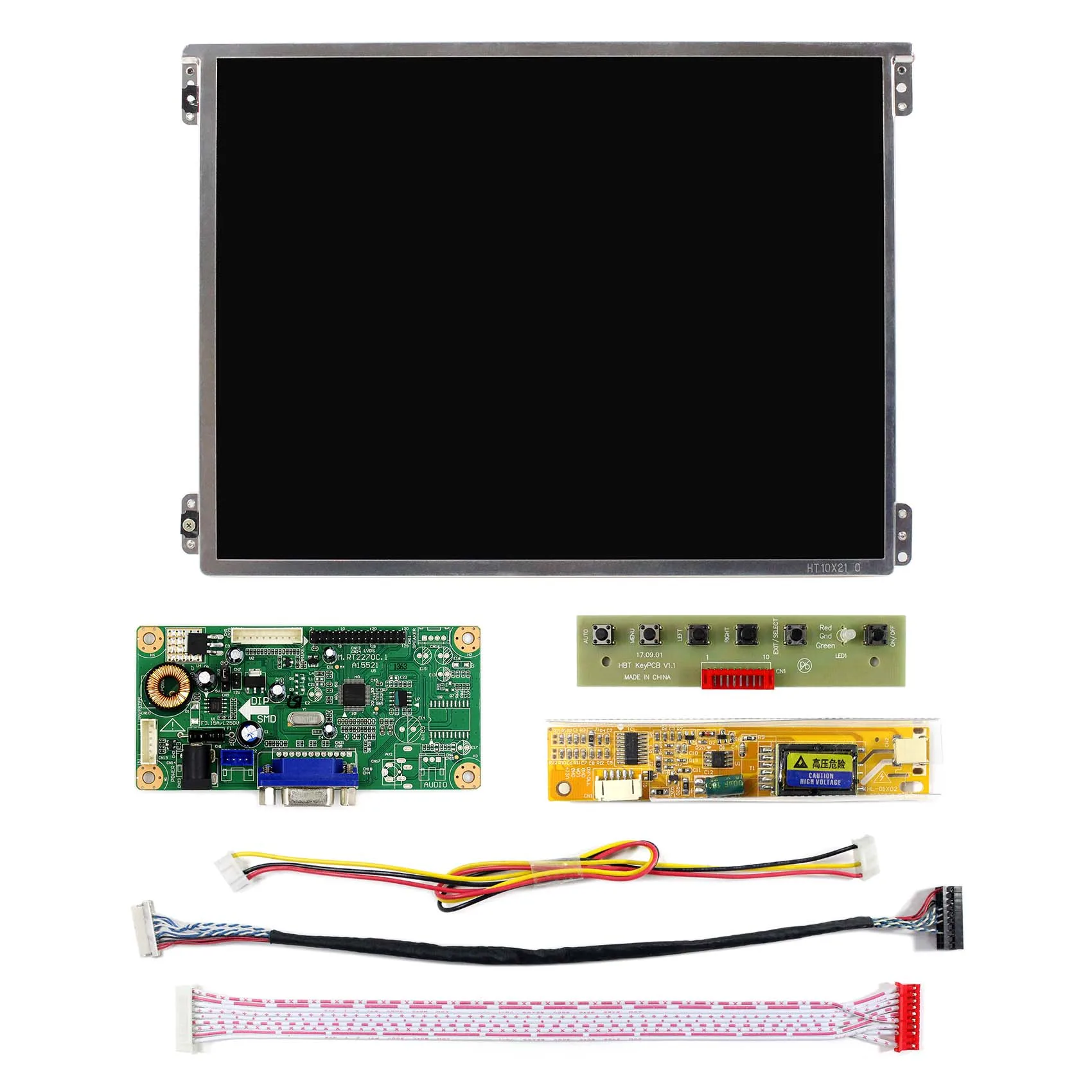 

Fress Shipping 10.4inch HT10X21-311 1024X768 IPS LCD Screen With VGA LCD Controller Board RT2270C-A