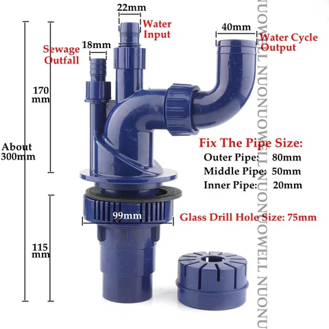 1 шт. 3 типа 40 мм выход 4-ходовой перелив для аквариума соединители для труб нижний фильтр для аквариума фитинги для резервуаров инструменты для очистки воды