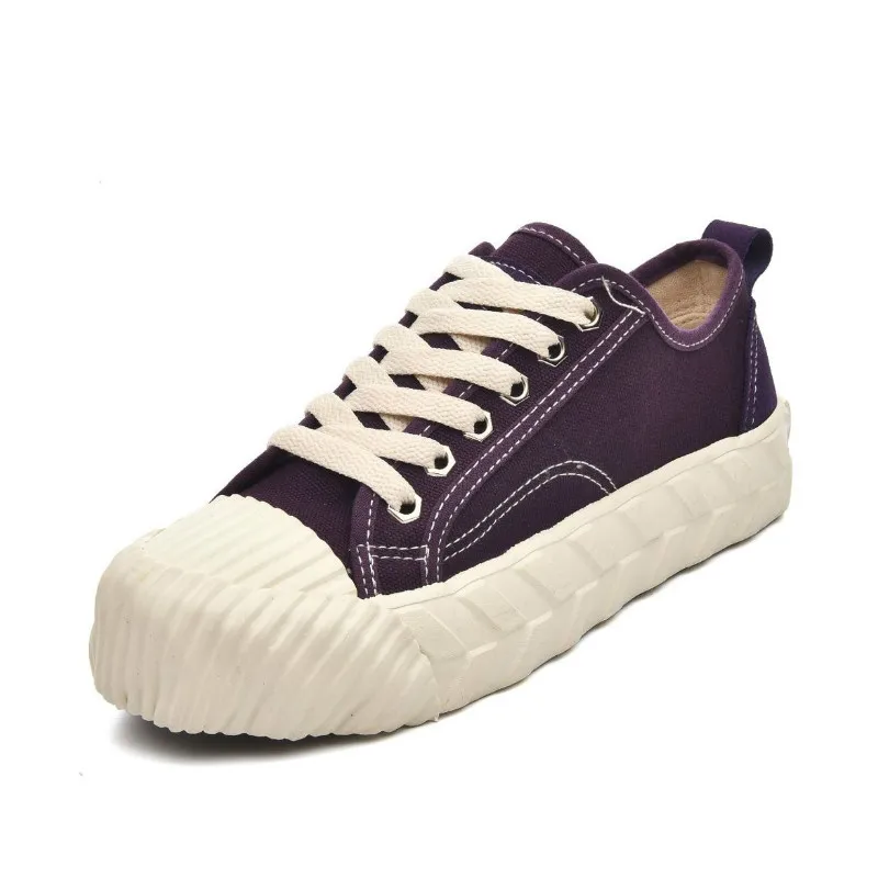 

2020 Spring New Women Canvas Shoes Lace Up Lady Sneakers Flat Heel Thick Canvas Hot Selling Fashion Shoes tenis feminino W25-01