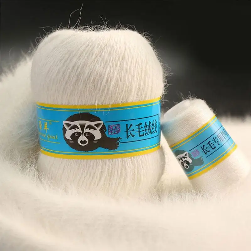 

Emperor Sheep Mink Woolen Yarn Genuine Medium Thick Hand-knitted Long-haired Mink Woolen Yarn Wholesale Price