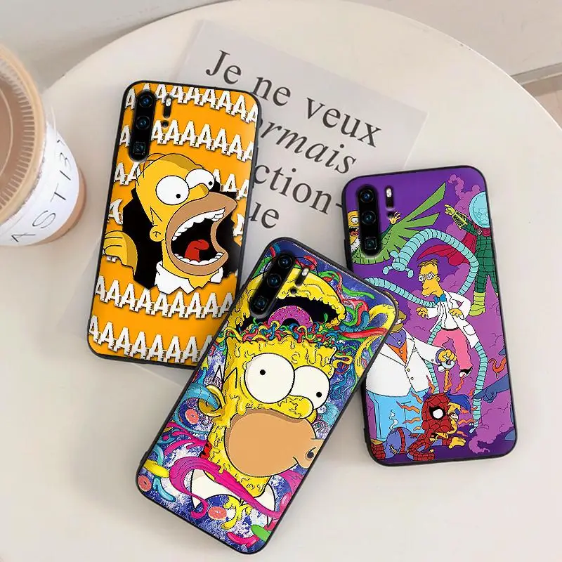Для huawei P8 P9 Mini P10 P20 2019 P30 LITE Hot Homer Simpson для P Smart Z 2018 Pro мягкий чехол из