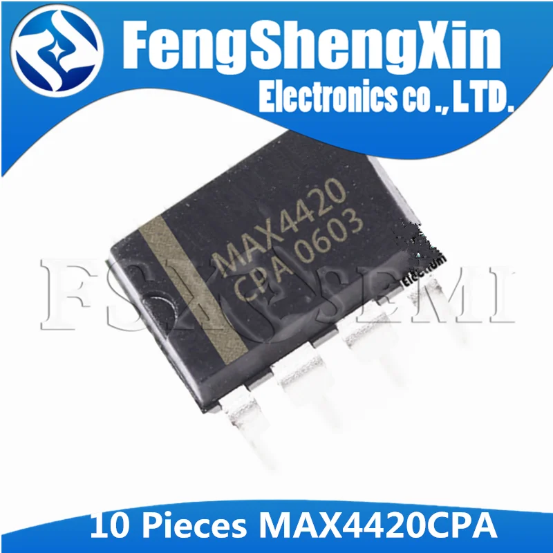 10 pz MAX4420CPA DIP-8 MAX4420 DIP8 4420CPA DIP MAX4420EPA driver MOSFET singolo ad alta velocità 6A IC