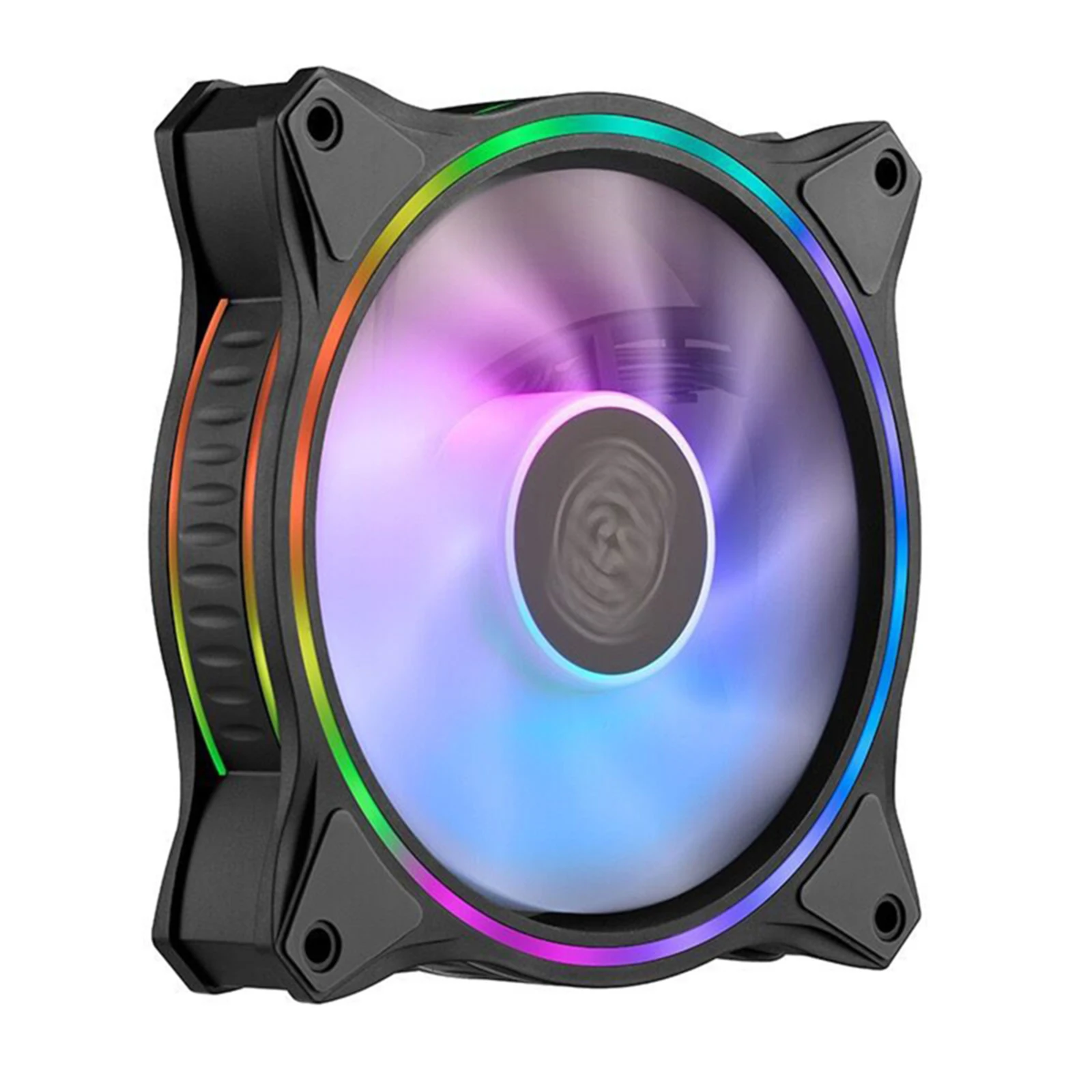 

12cm Dual-Ring Addressable RGB Fan Mute Cooling Fan for Computer