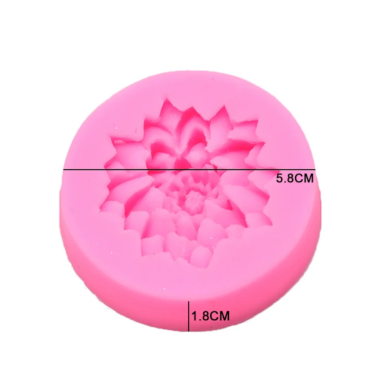 3D цветок цветение розы Форма помадка силиконовая форма для торта капкейков