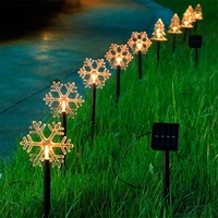 1 to 5 solar powered christmas string light waterproof garden decoration outdoor for pathwayfenceyard
