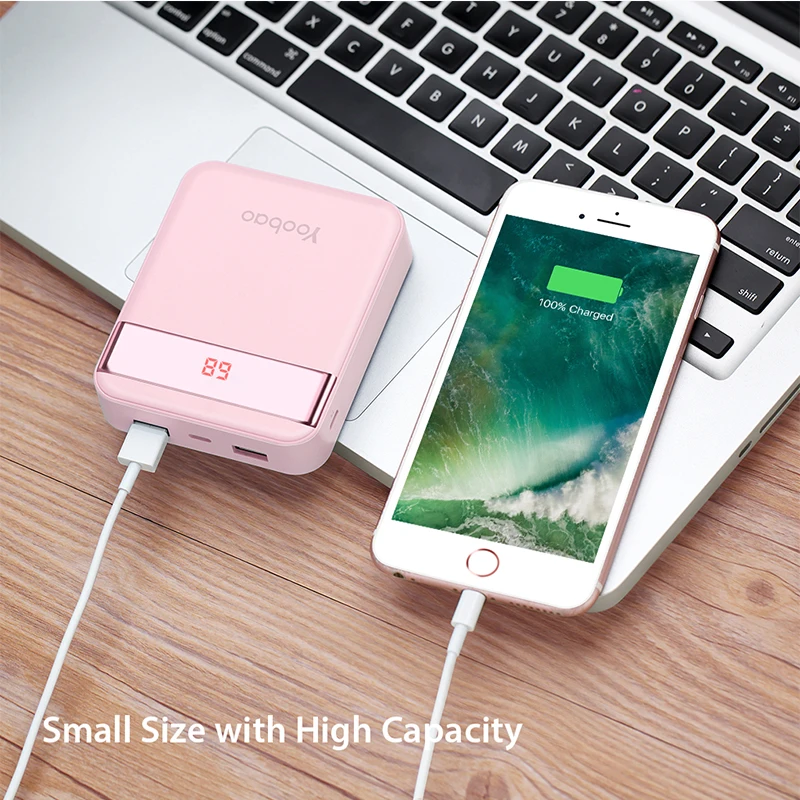 Yoobao M4Pro 10000 мАч Мини Цветной Мобильный Внешний аккумулятор 2 USB порта А выход и а