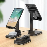 cell phone stand 10w qi wireless charger for iphone 11 xs xr x 8 airpods pro 2 in 1 desk adjustable stand desktop phone holder