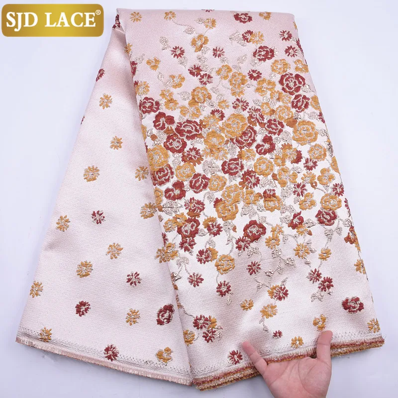 

SJD LACE Blue French Lace Fabric Brocade Tissue Laces High Quality African Lace Fabric For Wedding Party Dress Material SewA2090