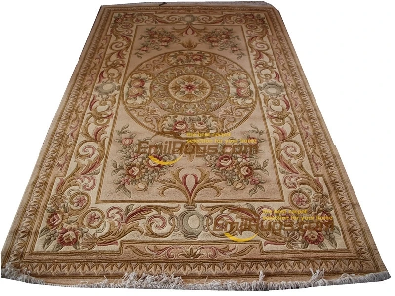 

rug for living room wool french carpet About Hand-knotted Thick Plush Savonnerie Rug 6.4' X 9.51' carpet 3d carpet