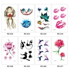 1 шт. прочные 3D различные узоры водостойкие Временные татуировки флэш-наклейки боди-арт тату наклейки Женские аксессуары