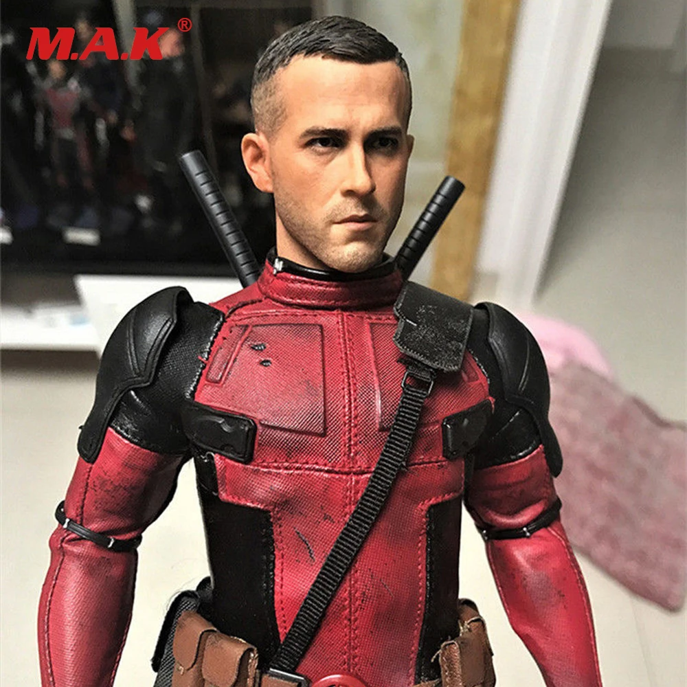 

1:6 scale male man head sculpt deadpool Ryan Reynolds headplay figure model toy fit for 12"handsome male boy action figure body