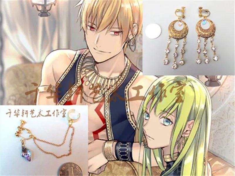 Fate/Zero Fate/EXTRA CCC Fate/stay night Fate/странный поддельный Archer серьги-гиганеш Ожерелье