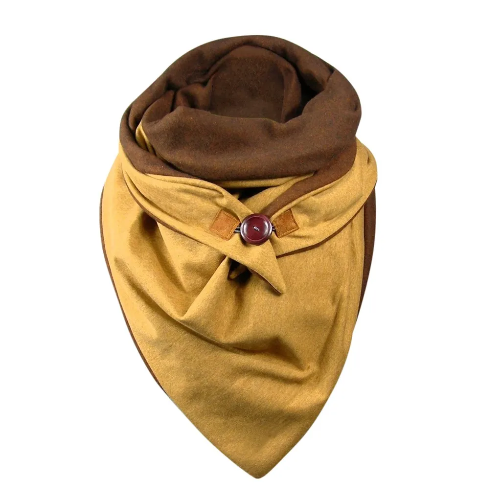

Fashion Women Winter Scarf Soild Dot Printing Button Soft Wrap Casual Warm Scarves Shawls Ladies Plain Scarves cachecol
