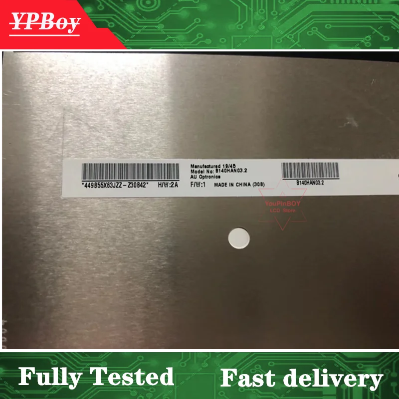 14.0&quot B140HAN03.2 FHD 1920*1080 EDP 30 pin Laptop LCD LED Screen Replacement IPS Display |
