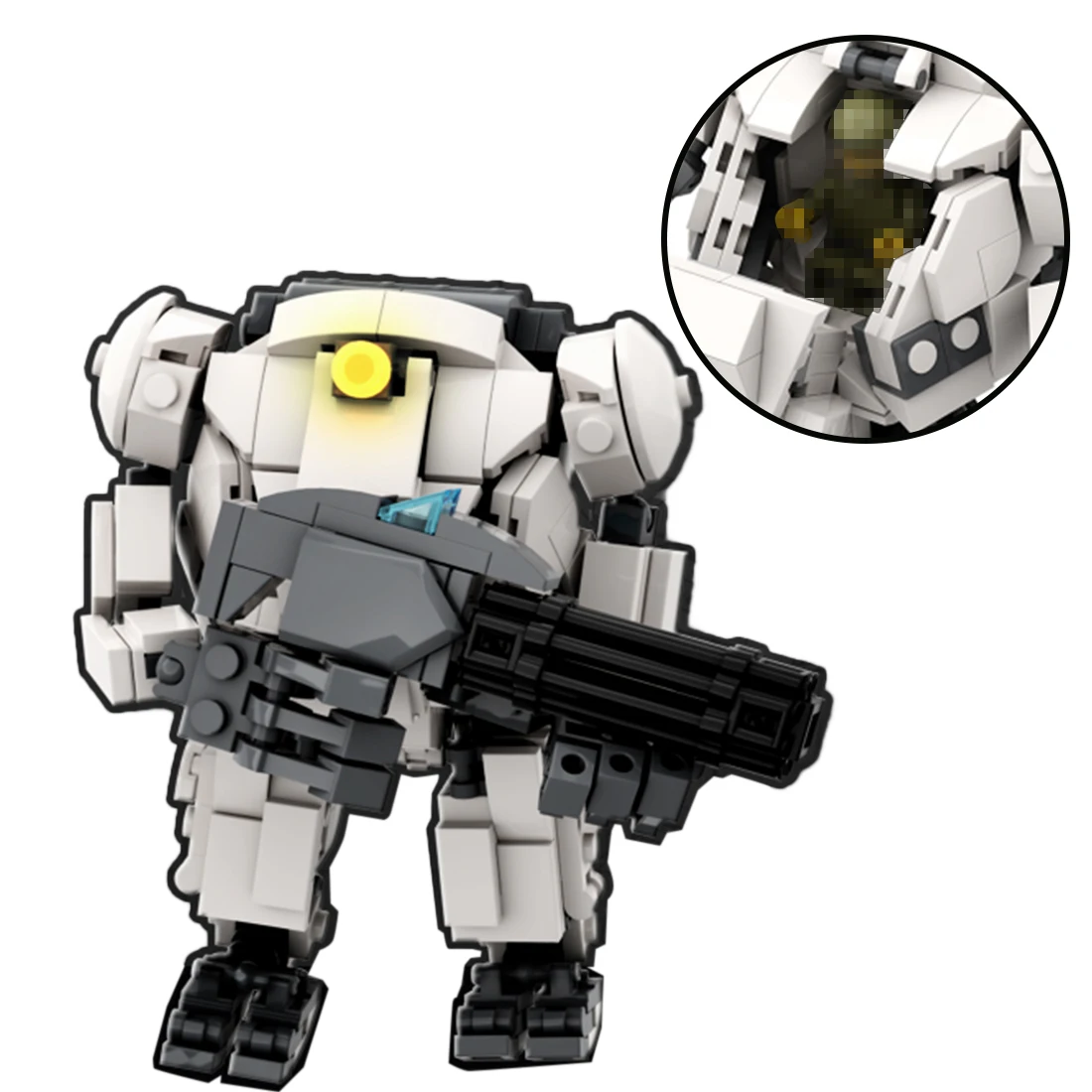 

300 шт., Детский конструктор MOC Mecha серии Gibbon